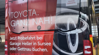 Postautowerbung Garage Heller Sursee