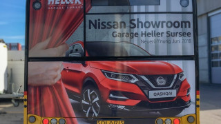 Postauto Heckbeschriftung Garage Heller Sursee