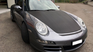 Haubendeckel Beschriftung Porsche