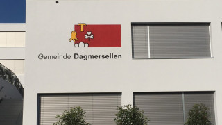 Schablonierung Fassade Gemeinde Dagmersellen