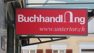 Leuchtwerbung Buchhandlung Untertor
