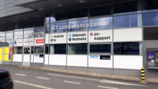 Fensterbeschriftung ICT Competence Center