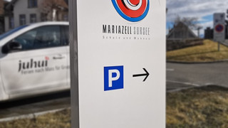 Stele Parking Schulen Mariazell