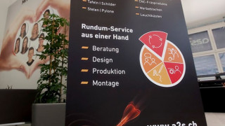 Roll-up Digitaldruck A2S Beschriftungen AG